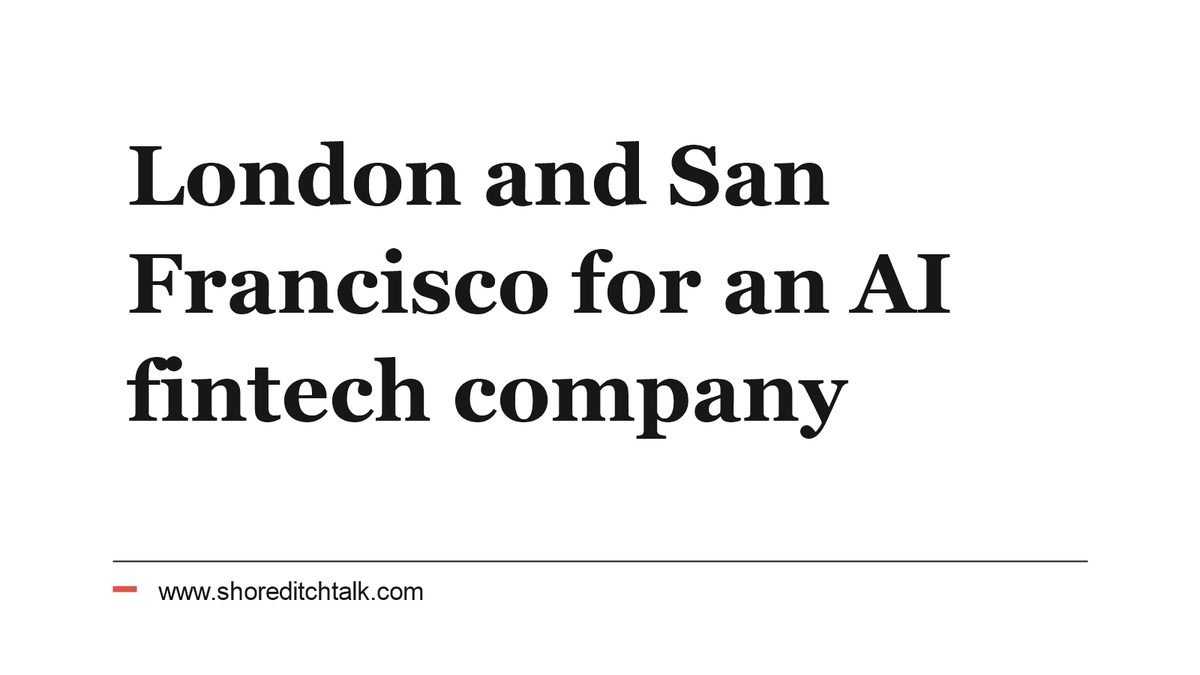 AI model development linked to regulated finance teams in London and San Francisco